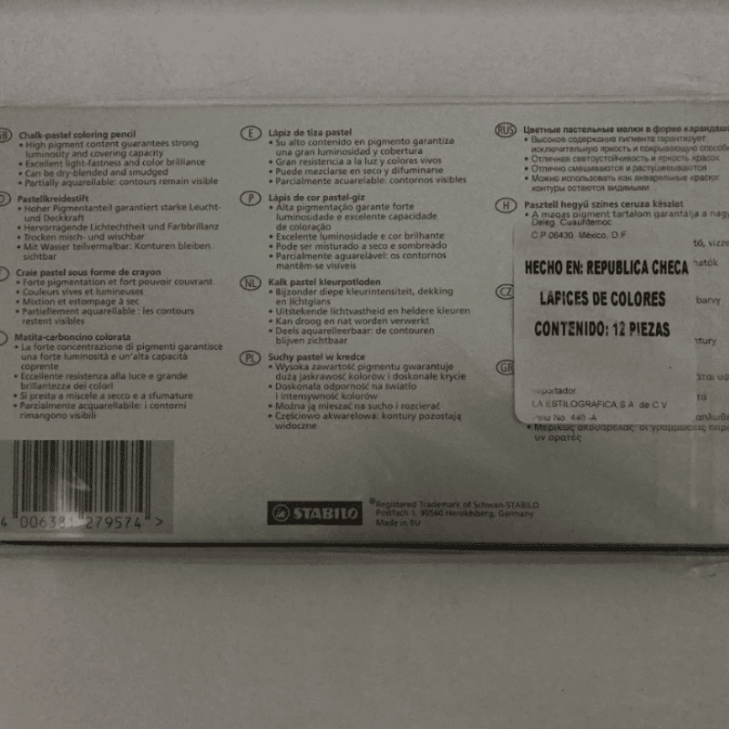 LAPIZ STABILO CARBOTHELLO #1412-6 E 12