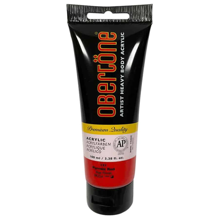 PINT ACR OBERTONE #121 100ML ROJ PIR MAT