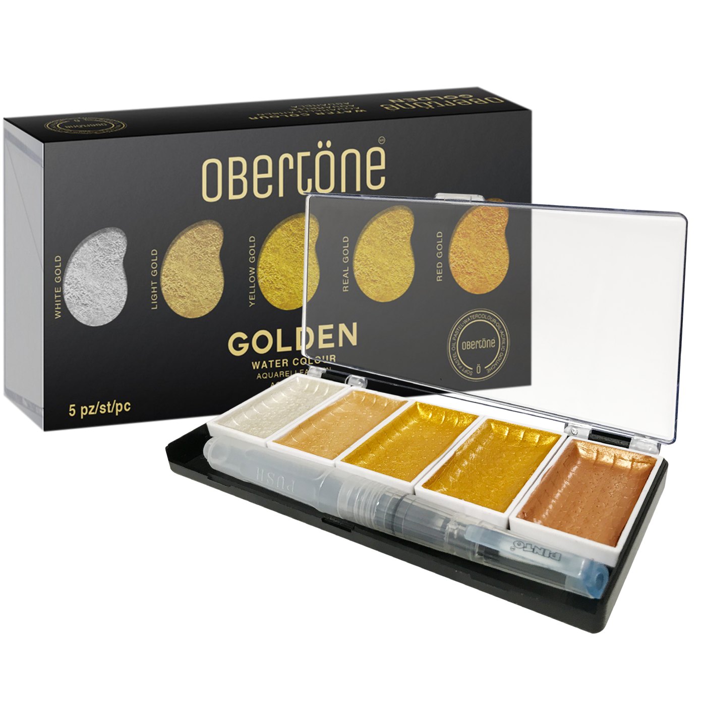 ACUARELA OBERTONE GOLDEN METAL 5 CUENCO