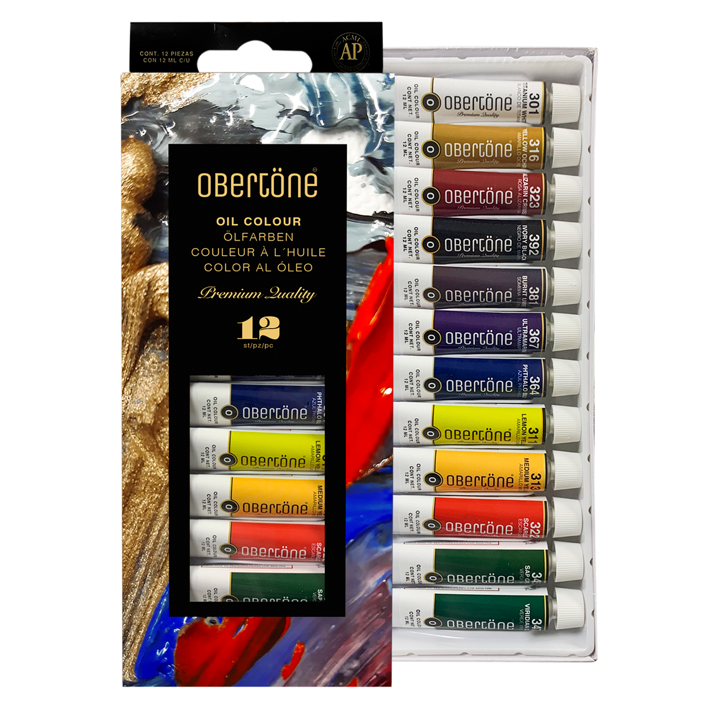 OLEO OBERTONE PREMIUM 12ML ESTUCHE 12 TUBOS