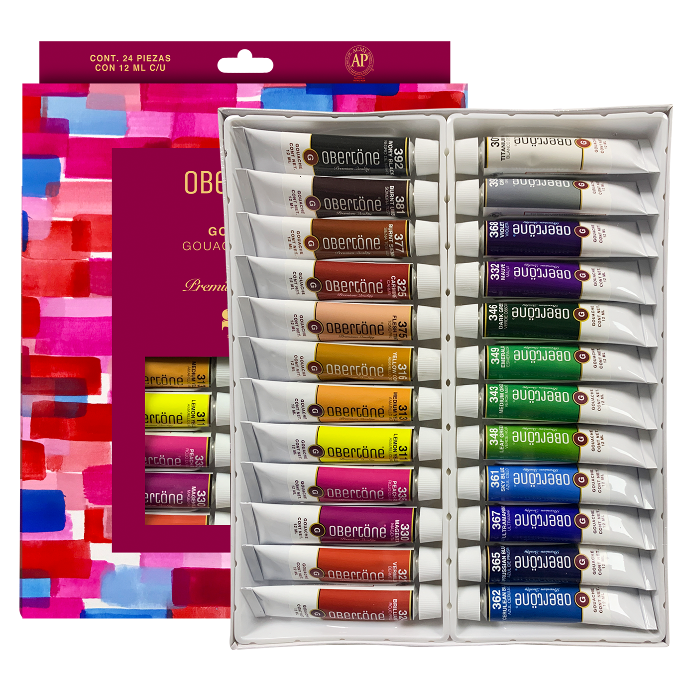 GOUACHE OBERTONE PREMIUM 12ML E 24 TUB