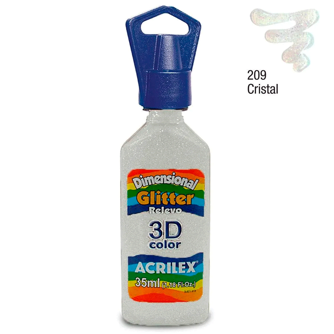 PINT DIM ACRILEX #209 35ML CRI GLITT TUB