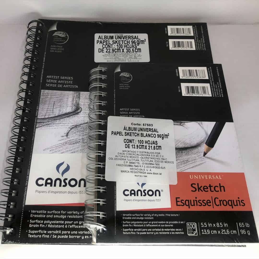 Block Canson Sketch universal de 96 grs.
