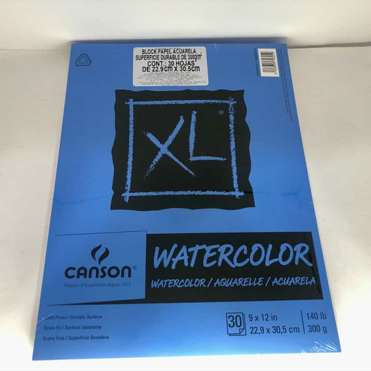 Block para acuarela Canson en papel durable de 300 grs.