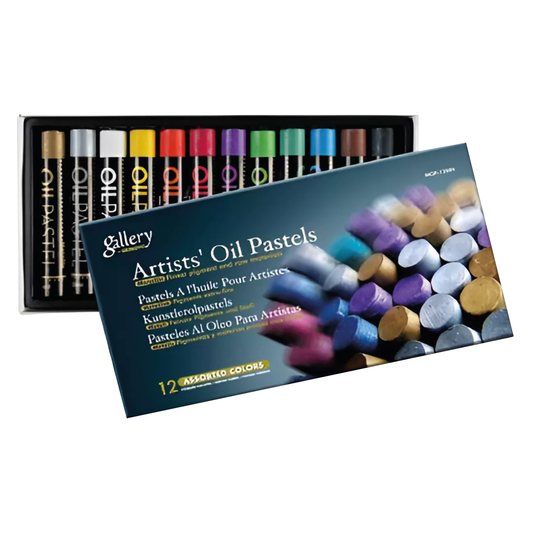 PASTEL MUNGYO GALLERY OIL SUAVE CJA 12 METALICOS
