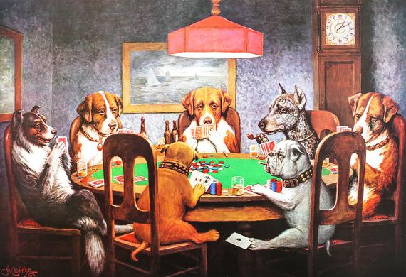 Perros Jugando al Póker - Pinceles y Más